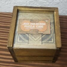 Disney Parks Star Wars Galaxy's Edge Jedi Holocron Wooden Puzzle Cube picture