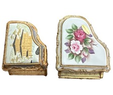 2 Vtg Music Box Grand Piano Hand Painted  Plays Beethovens ‘Für Elise’ Asian Box picture