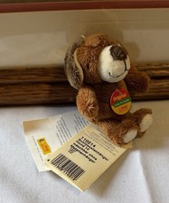 New Steiff Teddy Bear Keyring With Tags #110214 Plush Rare Keychain picture