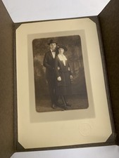 Beautiful vintage couple Portrait In booklet 1910s-1920s picture