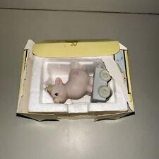 Enesco Precious Moments Birthday Animal Train Pig Age 3 Years picture