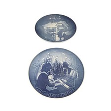 Bing Grondahl Christmas Set Plates 1971 1973 Denmark Limited Edition Collector picture