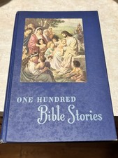 Beautiful Bible Stories Children’s Illustrated Hardcover 1950 8th Printing  picture