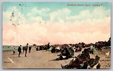 Salisbury Beach MA-Massachusetts, Looking South, Antique Vintage Postcard picture