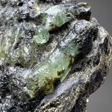 646ct Ultra Rare   Natural Emerald Crystal Cluster W Mica Specimen , Chitral PK picture
