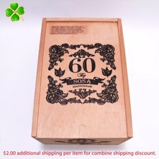 60 Sosa 760s Empty Wood Cigar Box 7.5
