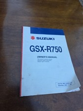 SUZUKI GSX-R750 GSX-R 750 GSX750R K5 2005 OWNER'S OWNER MANUAL 99011-30G51 picture