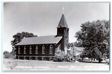 c1950's Methodist Church Volga Iowa IA RPPC Photo Unposted Vintage Postcard picture