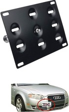 Front Bumper Tow Hook License Plate Mount Bracket No-Drill Audi A4 S4 A6 S6 picture
