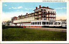 Hotel Brighton Atlantic City New Jersey Vintage Postcard picture