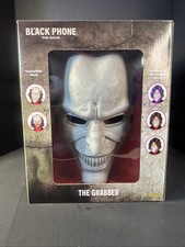 Spirit Halloween The Grabber Convertible Half Mask Black Phone Rare NEW picture