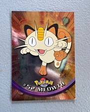 Topps Pokémon TV Animation Edition Meowth #52 1999 English Foil Holo picture