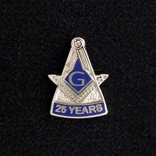 Masonic 25 Year Lapel Pin (M25-1) picture