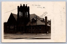 K69/ Kane Pennsylvania RPPC Postcard c1910 M.E. Church Building 159 picture