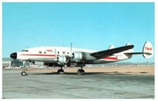 Trans World Airlines Lockheed L749 Airplane Postcard at Kansas City picture