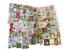 Vintage 40s/50s Christmas Birthday & Holiday Greeting Cards Lot picture