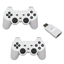 Wireless Gamepad USB 2.4G With 2 Controls For Retro Gaming White Game Mate picture