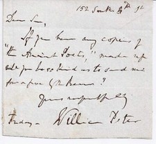 William Peter (1824-1878) British Diplomat Consul to America Autographed Letter picture