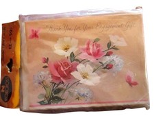 NEW Vtg 70s ENGAGEMENT GIFT THANK YOU HIPPY Cards pack of 12 w/envelopes  picture