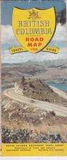 1956 Official Road Map of British Columbia picture