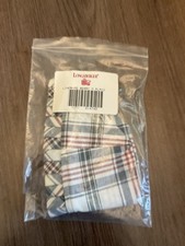 Longaberger Medium Berry Basket Market Day Plaid Liner 214742 NEW  picture