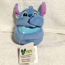 Disneyland Paris Stitch Plush Phone Stand Desk Dock Holder Disney D Tech NWT picture