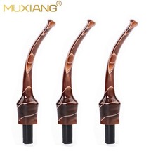 3pcs Acrylic Bent Saddle Stem Mouthpiece For 3mm Briar Wooden Tobacco Pipe DIY picture