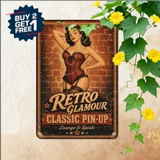 Classic Vintage Wall Decor Sign Elegant Retro Room Metal Tin Plaque 8x12 picture
