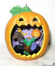 2024 Hallmark Happy Halloween Pumpkin Ornament #12 Headless picture