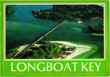 Longboat Key Florida Panoramic Scenic View Vintage Postcard Posted picture