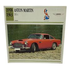 Cars of The World - Single Collector Card 1958 1963 Aston Martin DB 4 picture