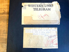 Vintage Nov. 1945 Western Union Telegram with Original Envelope New York picture