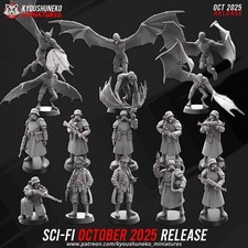 Weird War Platoon - Complete Set (16 Miniatures) - Compatible Conflict 47  picture