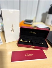 Cartier Black Gold Composite Executive Rollerball Pen Rare AD VIP Gift picture
