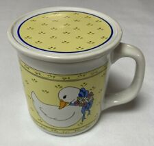 Coffee Tea Cup Mug With Lid Goose Pattern Giftco picture