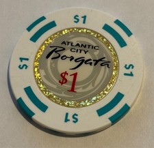 Borgata- Atlantic City- One Dollar Casino Chip picture