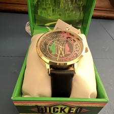 Disney Wicked Gold Tone Collectible Wristwatch w/ Green Box, Disney Franchise picture