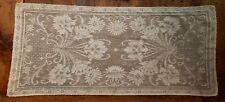 Antique Victorian French Lace Runner / Dresser Scarf 14.5