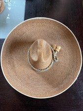 Vintage Authentic Mexican Sombrero La industrial Francisco Soto B. Hat 23” EUC” picture