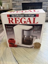 VTG Regal K7582GY 12-Cup Drip CoffeeMaker White  USA 70s/80s Retro New Open Box picture