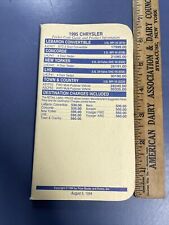Rare Vintage 1995 Chrysler Car Salesperson Sell From Stock Facts And Prices Book picture