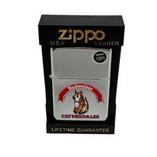 Zippo 1994 Budweiser Clydesdale Polished Chrome Lighter Sealed in Box picture