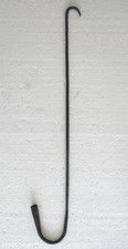 ANTIQUE PRIMITIVE CANDLE HOLDER 24.50 INCH WROUGHT IRON HAND CRAFTED picture