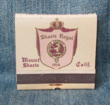 Shasta Royal Inn Mount Shasta California Vintage Full Unstruck Matchbook MX80 picture