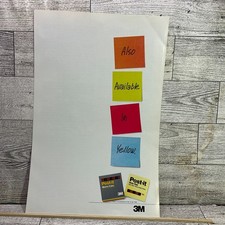 1989 Vintage Printed Ad 3 M Co. Post it Self Stick Removable Notes, Colors picture