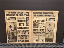 1970 Oct 4th-11th The Exploiter Newspaper (Lot of 2) Sharon Tate Part 1-2 VRN10F picture