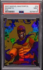 2007 Marvel Masterpieces Rainbow Foil #54 Magneto PSA 9 MINT - Pop 4 🔥 RARE 🔥 picture