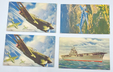 Vtg 1940's Mutoscope U.S. Military Postcards Lot Of 4 picture