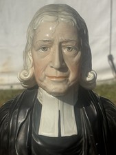 Enoch Wood Staffordshire Pottery Pearlware John Wesley Bust Sculpture 1790-1830 picture