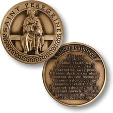 NEW Saint Peregrine Cancer is Limited Challenge Coin. picture